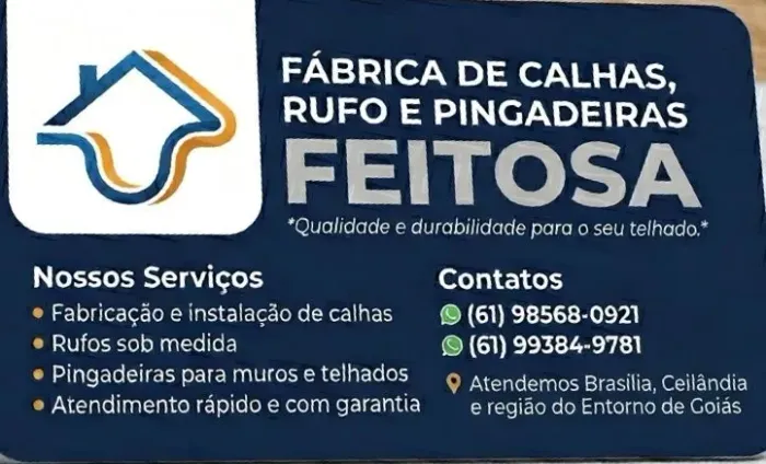 Pingadeiras calhas rufos e condutores