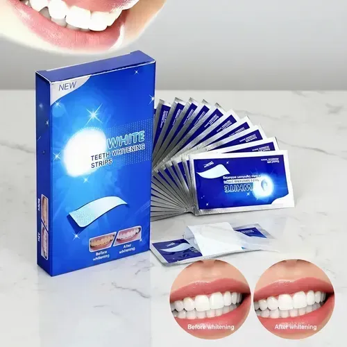 Caixa Fitas Clareadora Dental White Profissional - 7pcs