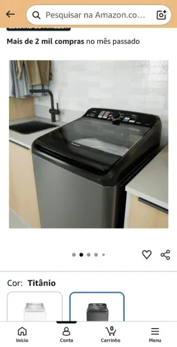 Máquina de Lavar Panasonic 15kg Titânio 127v NA-F150B1T