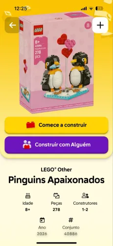 LEGO ED LIMITADA - 40886 - PINGUINS APAIXONADOS