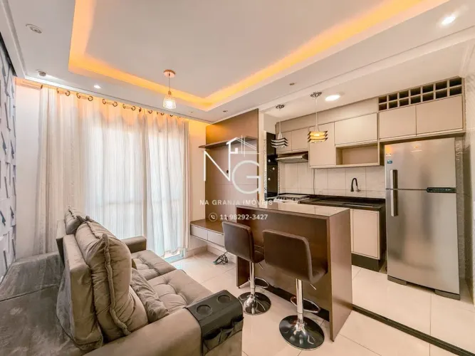 APARTAMENTO MOBILIADO VENDA 2 DORMITÓRIOS - CONDOMINIO GRAND CLUB COTIA
