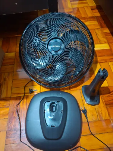 Ventilador De Mesa Ventisol Turbo 6 50cm, 6 Pás, 3 Veloc. Cor Preto 127V