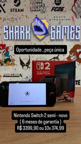 Nintendo switch 2 semi-novo com garantia