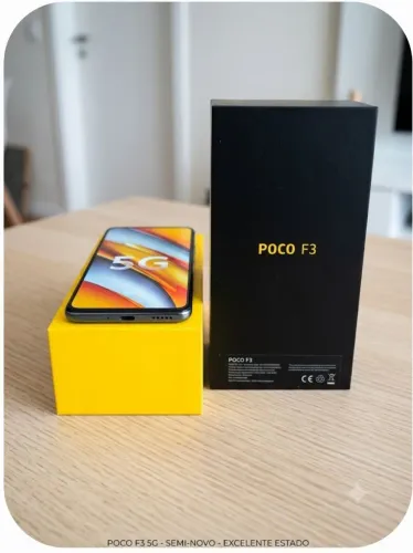 Celular Poco F3 nigth Black 8 de Ram e 256 gb Rom na caixa sem risco muito conservado