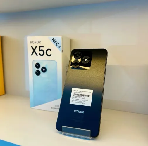 Honor X5C 4G NFC 128GB 4GB RAM PRETO AZUL LACRADO ENTREGAMOS GRÁTIS