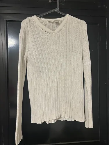 Blusa tricô branca