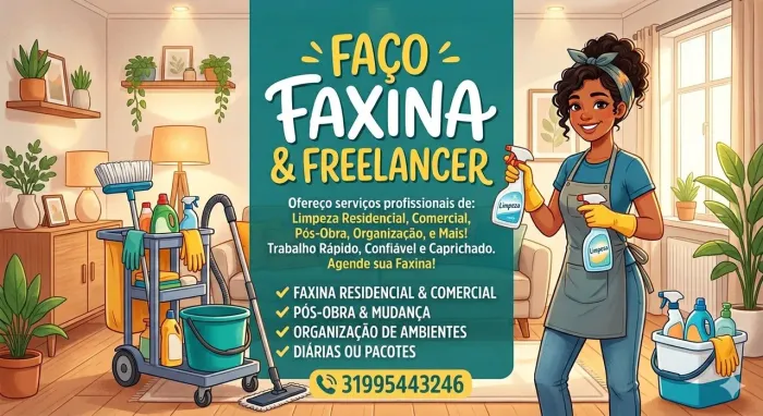 Faxina/diarista/freelancer