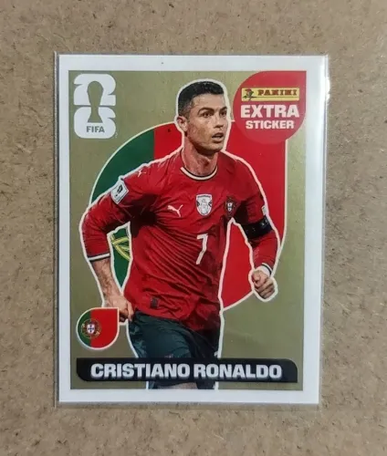 Figurinha Legend Cristiano Ronaldo CR7 Ouro Gold Copa do Mundo FIFA 2026 Extra Sticker