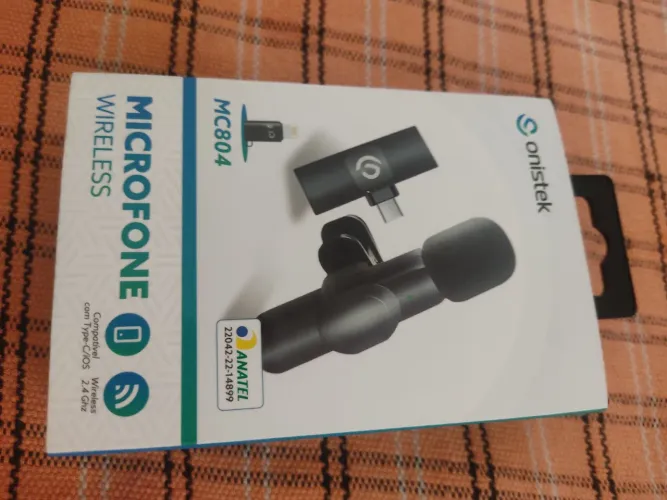 Microfone wireless de lapela