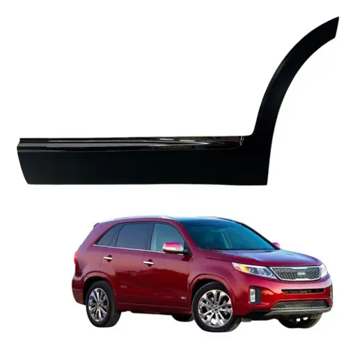 Moldura Porta Traseira Kia Sorento 2014 2017 Esquerda Preto