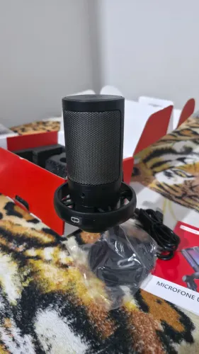 Microfone condensador TOMATE mt1060 proficiência RGB