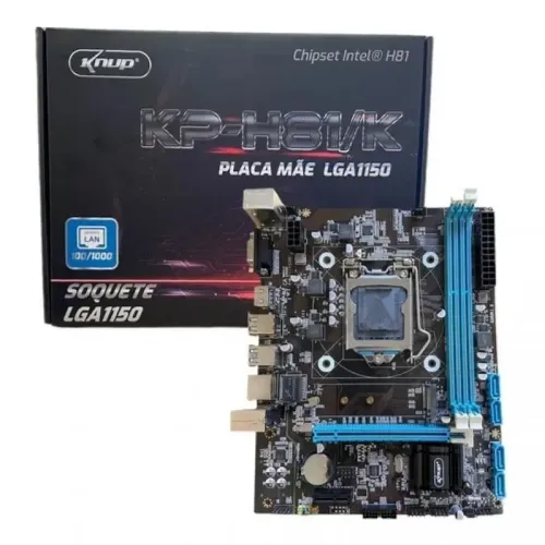 Placa-Mãe KNUP H81 LGA 1150 DDR3