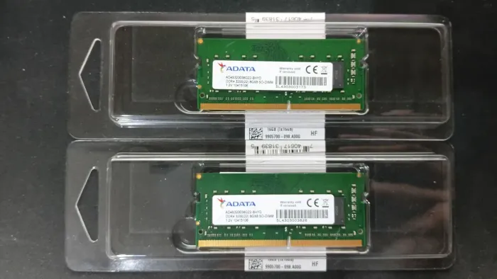 Memória RAM notebook - (Adata) Par de 8 GB's