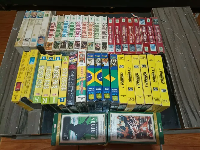 Fitas vhs coleções 