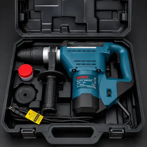 Martelete Demolidor Bosch 2800W Profissional 8kg Furadeira Rompedor p/ Concreto Com Brocas
