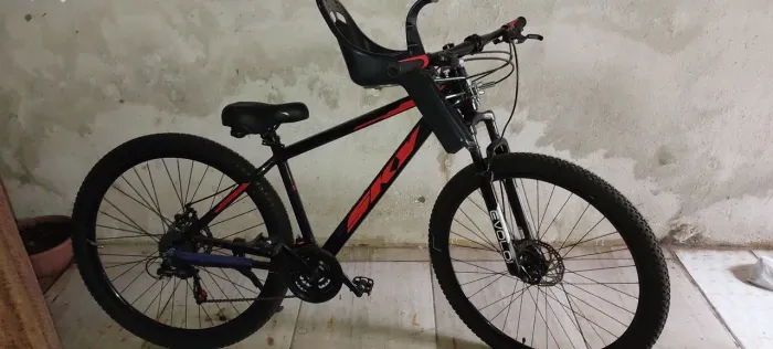 Bicicleta aro 29 com cadeirinha