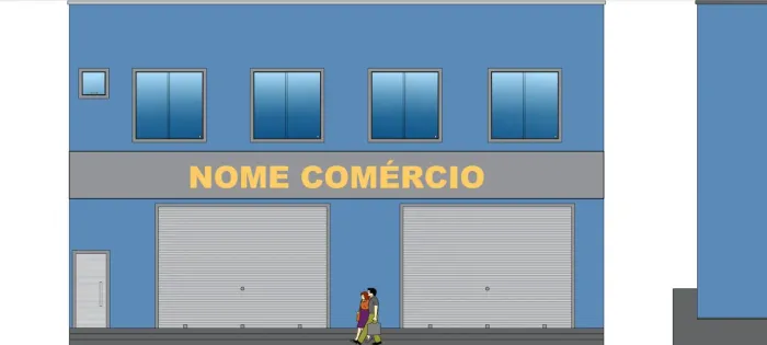 Ponto comercial córrego melancias, com sobre loja