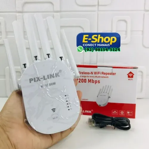 Repetidor Wifi 1200mbps 6 Antenas Roteador Amplificador