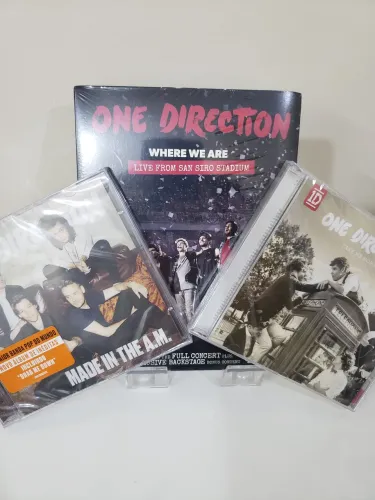 CD One Direction Take Me Home ; Made In The A.M ; DVD Where We Are (NOVOS E LACRADOS)