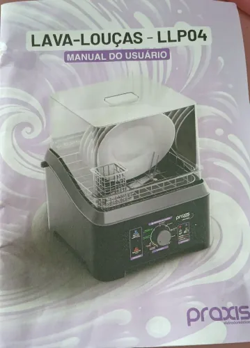 Lava louças compacta e portátil - dispensa instalação - 110v 