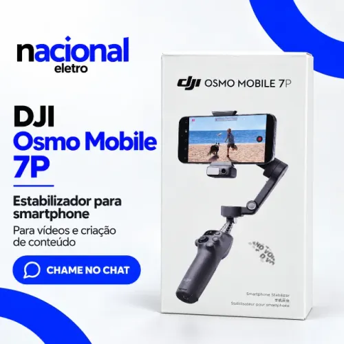 DJI Osmo Mobile 7P Equipamento para Gravação de Vídeos e Conteúdo