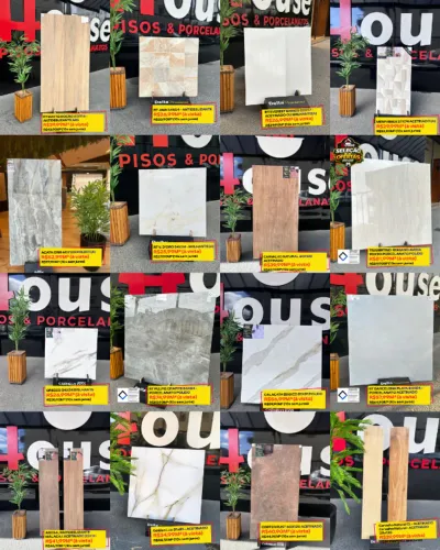 Ofertas de pisos retificados, revestimentos e porcelanatos
