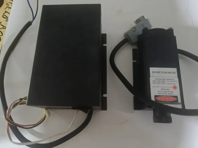 Módulo diodo verde 532nm 200 mw completo
