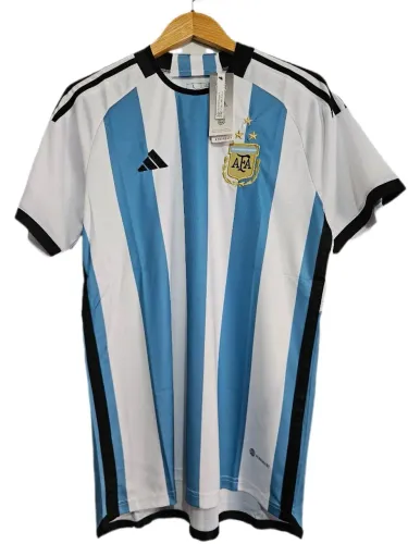 Camisa Camiseta Seleção Argentina Tricampeã 3 estrelas