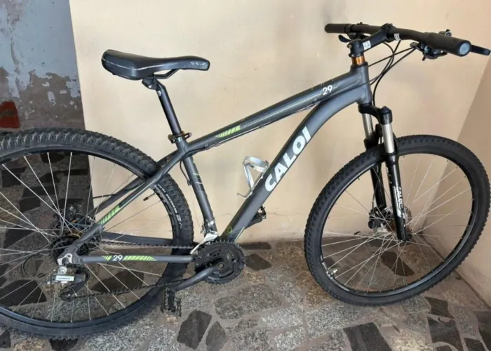Bicicleta aro 29 calou freio hidráulico shimano