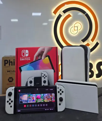 *Nintendo Switch Oled*   64Gb + 512Gb Samsung   Desbloqueado,jogos inclusos      *R$2499