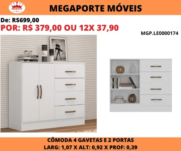 Cômoda Sapateira Lite
