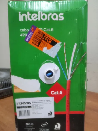 Cabo U/UTP Cat.6 na caixa