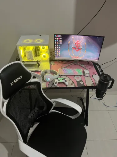 Pc gamer completo com mesa e cadeira