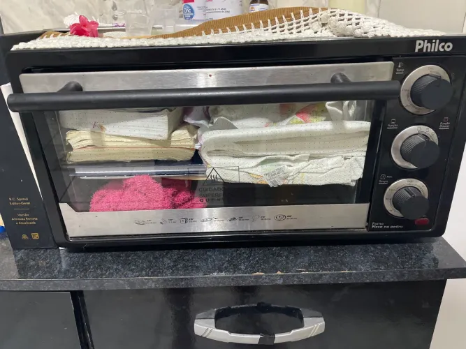 Forno elétrico Philco 21 l pedra de pizza