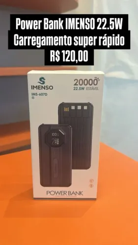 Power Bank IMENSO 22.5W Carregamento rapido - Loja Fisica