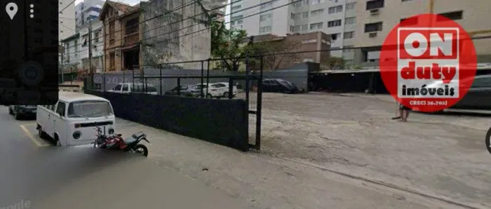 Terreno na quadra da praia para alugar, 651 m² por R$ 19.269/mês - Embaré - Santos/SP
