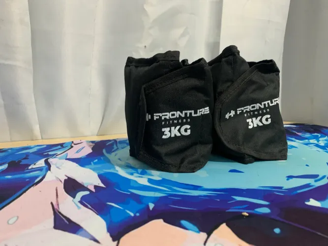 Par de Caneleiras de Peso 3kg Fronture Fitness - Tornozeleiras Seminovas