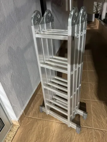 Escada articulada 4x4 16 degraus em aluminio 4,23m