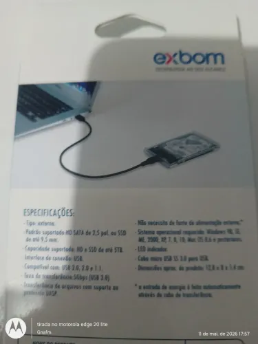 Case para HD notebook 