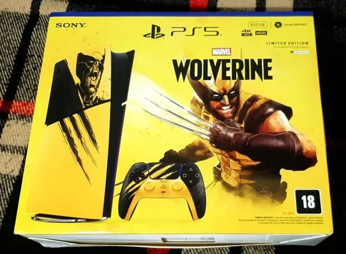PS5 slim edição limitada Wolverine