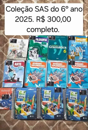 Livros SAS do 6° ano 2025