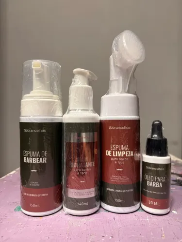 Kit de barbear sóbrancelhas