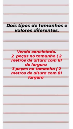 Vendo caneletado