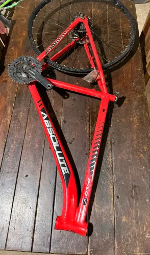 Quadro (Absolute Wild) vermelho com nota