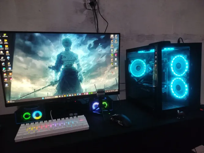 PC game ryzen 5500 placa de vídeo rtx 3060 12gb da msi