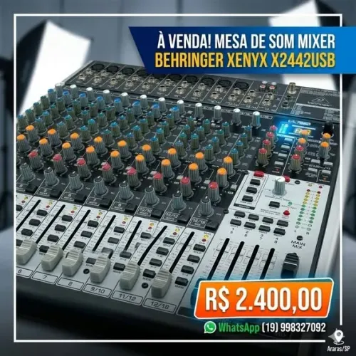POTENCIALIZE SEU SOM COM A BEHRINGER XENYX X2442USB!