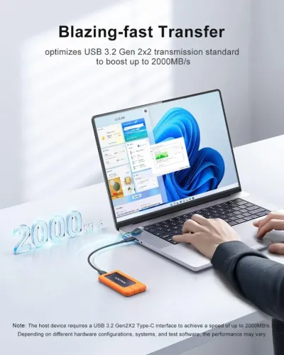 SSD Portátil KOOTION 2TB USB-C - Lacrado
