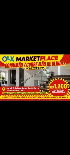 Corrimão de blindex