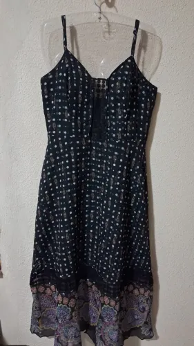 Vestido fino forrado veste 40