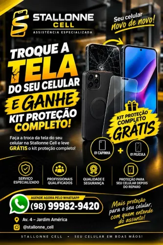 Troca de tela em domicílio 